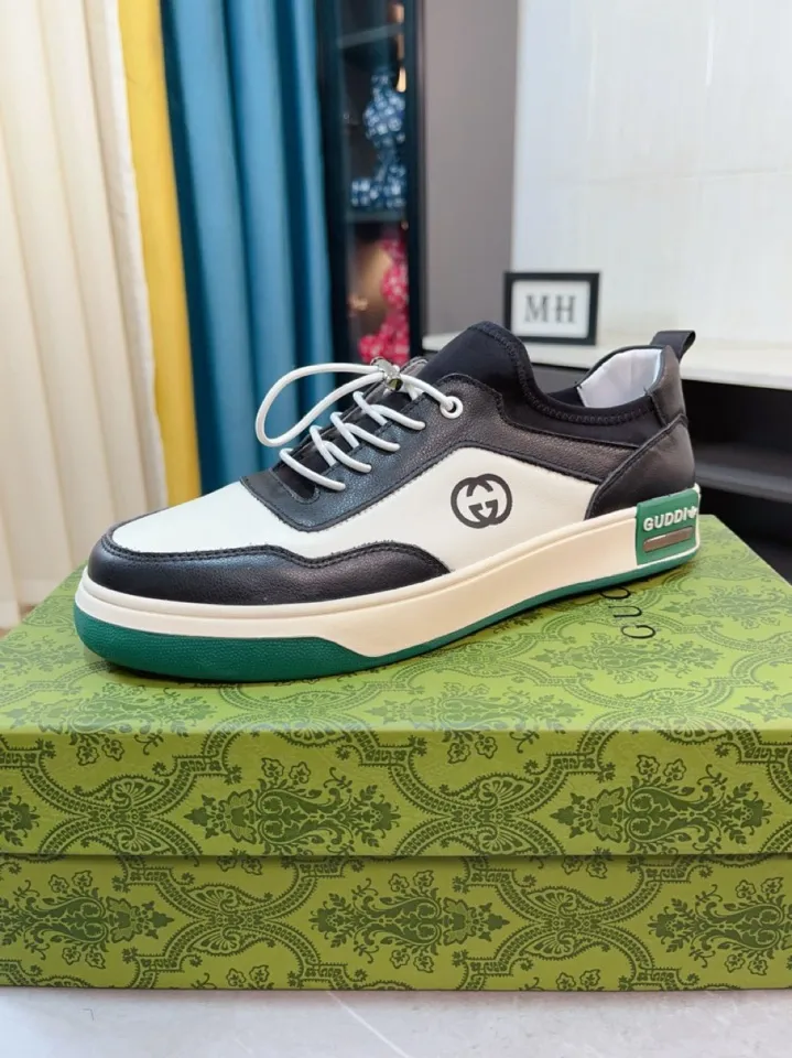 Men's shoes 💰440🌹🌹GUCCI [Gucci] New high-end brand of men's shoes, the latest fashionable casual men's shoes, trendy and versatile style, relaxed and sporty style, uppers imported from Italy, first-layer cowhide, genuine leather lining and ultra-fine workmanship. Original personalized fashionable rubber wear-resistant outsole, light and comfortable on the foot, size 38-44